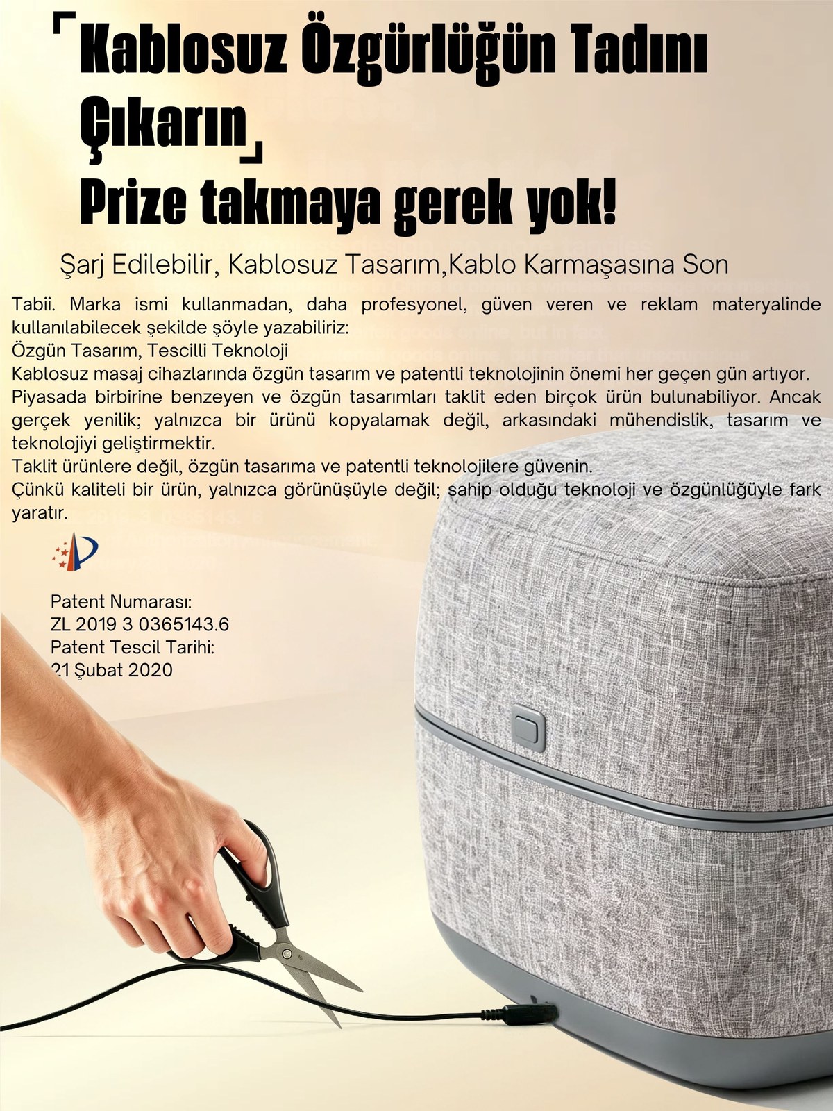Cembi RestOttoman Ayak Masaj Aleti - tanıtım görseli 2